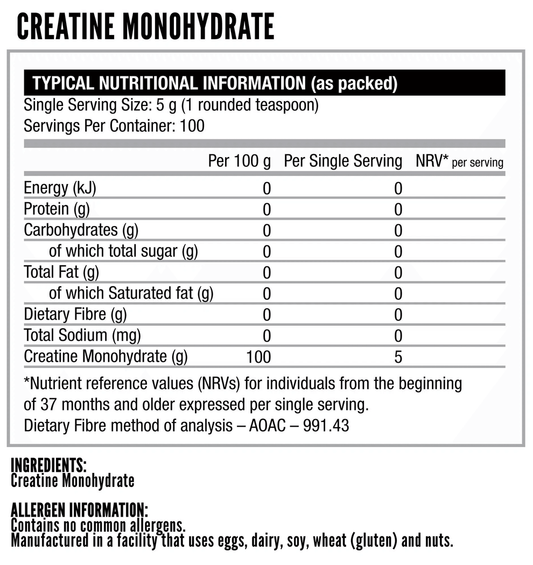 NutriTech Creatine Monohydrate