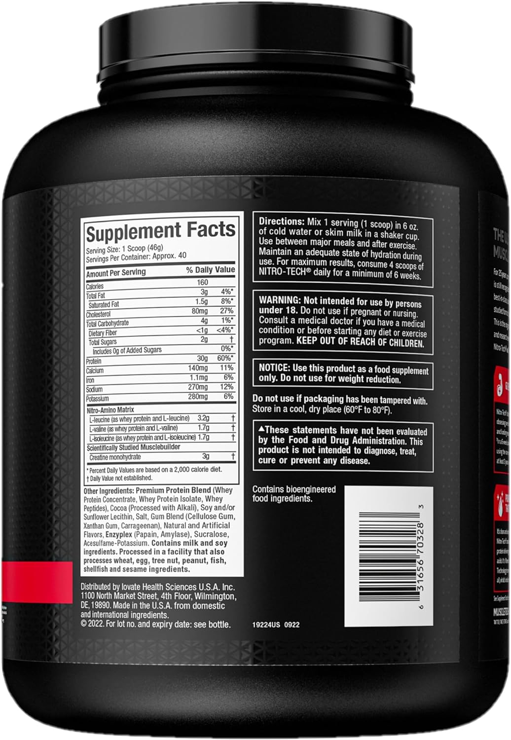 Muscletech Nitrotech Whey Protein