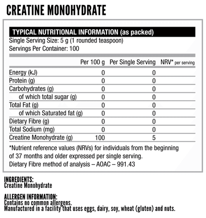 NutriTech Creatine Monohydrate