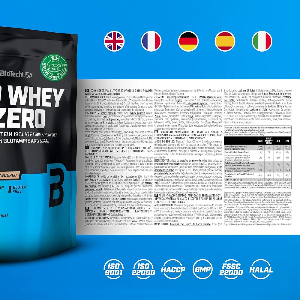 BiotechUSA Iso Whey Zero (20serv)