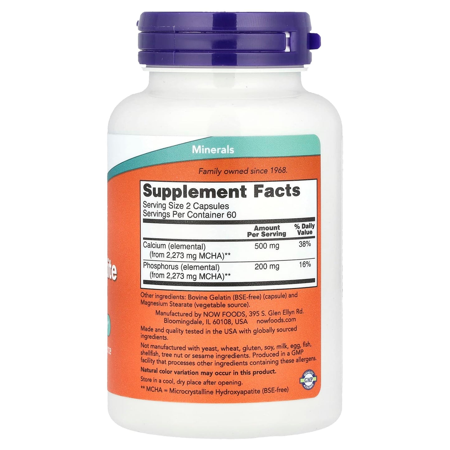NOW Calcium Hydroxyapatite (phosphate)
