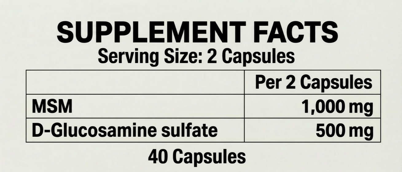 NovaDiet MSM+Glucosamine